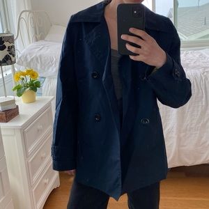 Banana Republic Navy Trench Coat